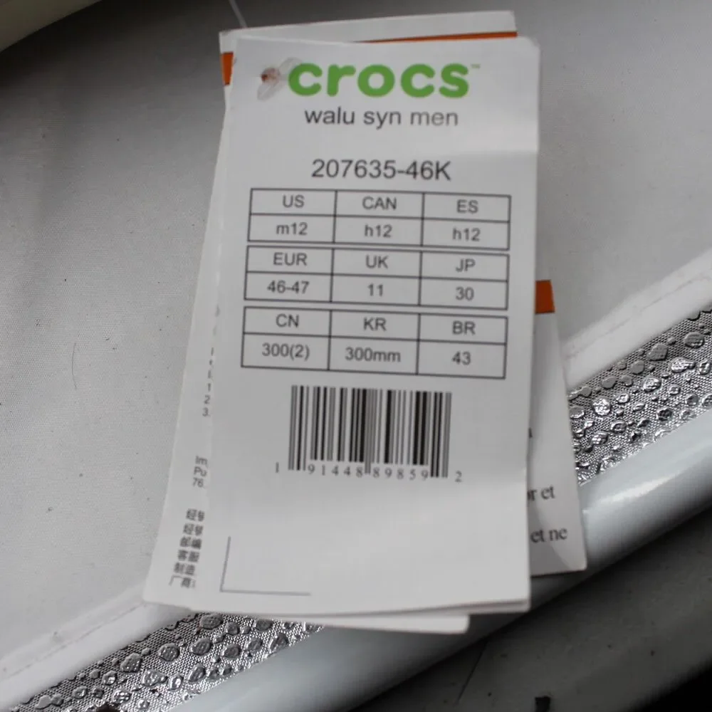 CROCS item specifics